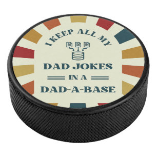 Retro Funny Vater Jokes Fathers Tagesgeschenk für  Eishockey Puck