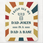Retro Funny Vater Jokes Fathers Tagesgeschenk für Mousepad (Vorne)