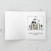 Retro Funny Vatertag Karte (Innenseite)