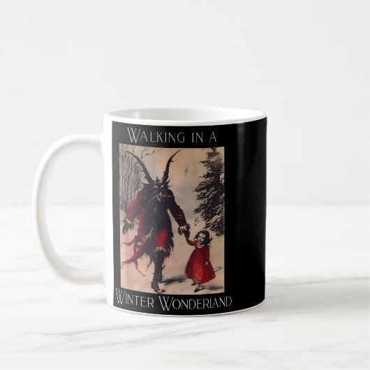 Retro Funny Walking In A Winter Wonderland Merry C Kaffeetasse (Links)