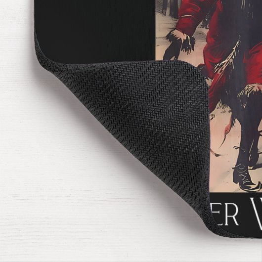 Retro Funny Walking In A Winter Wonderland Merry C Mousepad (Ecke)