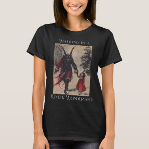 Retro Funny Walking in einem Winter Wunderland Mer T-Shirt