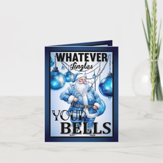 Retro Funny Weihnachten Dankeskarte (Vorderseite)