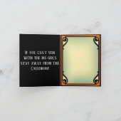 Retro Funny Wittling Halloween Karten (Innenseite)