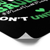 Retro Funny You Good Bruh Mental Health S Awarenes Poster (Ecke)