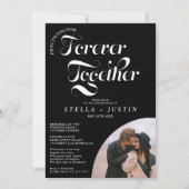 Retro für immer Foto Probe Dinner Einladung (Vorderseite)