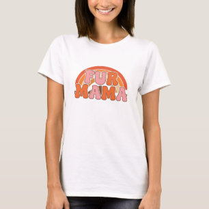 Retro Fur Mama-Shirt – Petful Mom Vintage-Hundefli T-Shirt