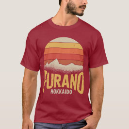 Retro Furano Hokkaido Japan Vintage Sonnenuntergan T-Shirt