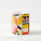 Retro-Fusion-Tasse – Farbige abstrakte Kaffeetasse (Mittel)
