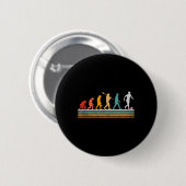 Retro-Fußball-Evolution Geschenk für Spieler Fraue Button (Vorne & Hinten)