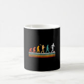 Retro-Fußball-Evolution Geschenk für Spieler Fraue Kaffeetasse (Mittel)