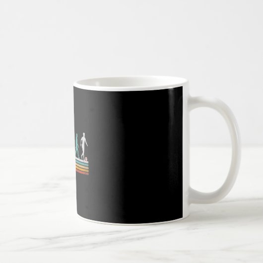 Retro-Fußball-Evolution Geschenk für Spieler Fraue Kaffeetasse (Rechts)