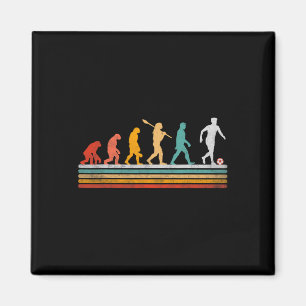 Retro-Fußball-Evolution Geschenk für Spieler Fraue Magnet