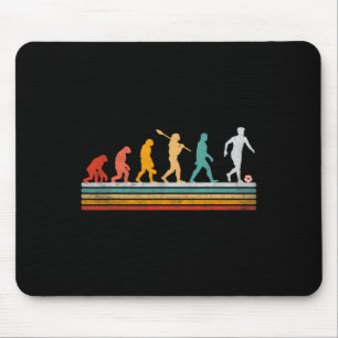 Retro-Fußball-Evolution Geschenk für Spieler Fraue Mousepad