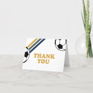 Retro-Fußball-Geburtstags-Dankeschön  Dankeskarte