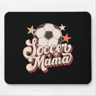 Retro-Fußball-Mama-Fußball-Mom-Vintage-Fußballsais Mousepad