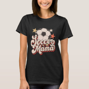 Retro-Fußball-Mama Fußball-Mom Vintage-Fußballsais T-Shirt
