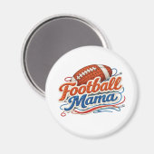 Retro-Fußball-Mama-Magnet Magnet (Vorderseite/Rückseite)