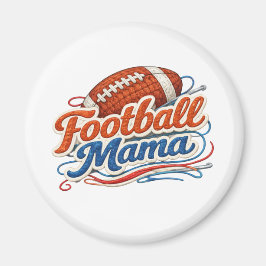 Retro-Fußball-Mama-Magnet Magnet