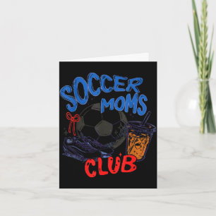 Retro-Fußball-Mütter-Club-Eiskaffee-Sportmutter Karte