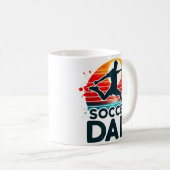 Retro Fußball-Vater Kaffeetasse (VorderseiteRechts)