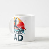 Retro Fußball-Vater Kaffeetasse (Vorderseite Links)
