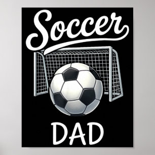 Retro-Fußball-Vater passende Familie Sport-Spielta Poster