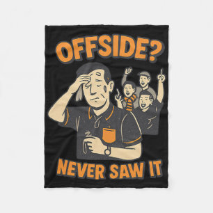Retro-Fußballfan Abseits Nie Gesehen Grafik Fleecedecke