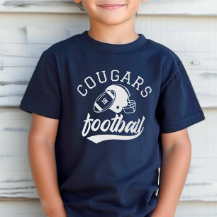 Retro-Fußballmannschaft Navy Kinder T-Shirt