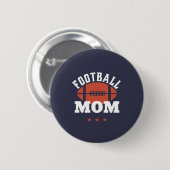 Retro-Fußballmutter Mutter von Sportler-Kindern Button (Vorne & Hinten)