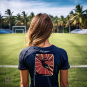 Retro-Fußballtorhüterin Tri-Blend Shirt