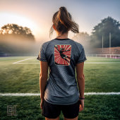 Retro-Fußballtorhüterin Tri-Blend Shirt