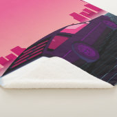 Retro future. 80s style sci-fi background with sup sherpadecke (3/4)