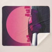 Retro future. 80s style sci-fi background with sup sherpadecke (Vorderseite (Horizontal))