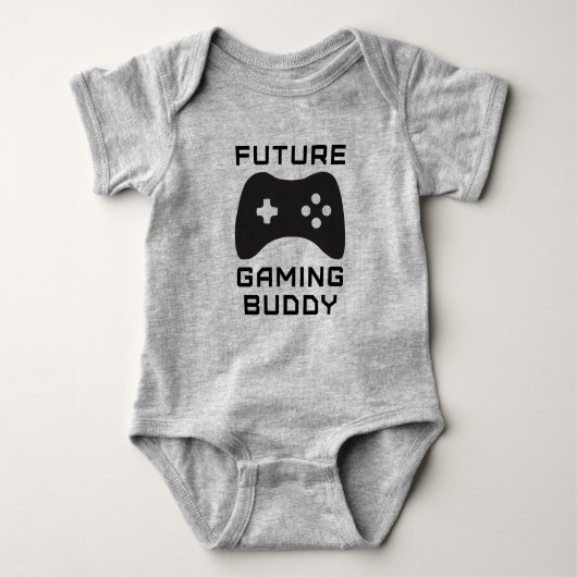 Retro Future Gaming Buddy Bodysuit Kindergeschenk Baby Strampler (Vorderseite)