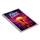 Retro Future Motivation Poster Notizblock (Rechte Seite)