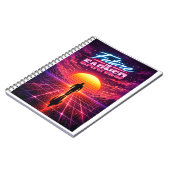 Retro Future Motivation Poster Notizblock (Linke Seite)