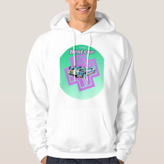 Retro Future Ride – Your Best Car Hoodie (Vorderseite)