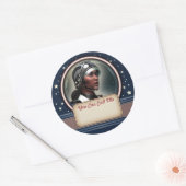 Retro Future Women Name Tag Stickers (Umschlag)