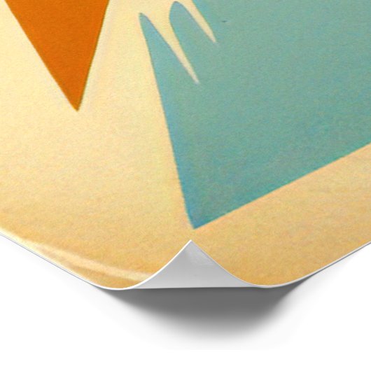 Retro Futurism Sci-Fi Space Exploration Wall Art Poster (Ecke)