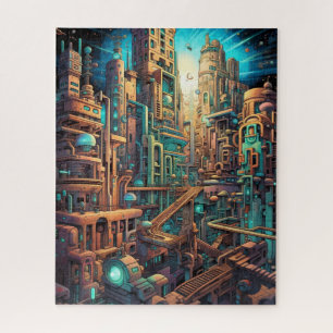 Retro Futurismus Art Puzzle