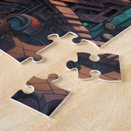 Retro Futurismus Art Puzzle (Seite)