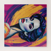 Retro Futurismus Beauty Puzzle (Horizontal)