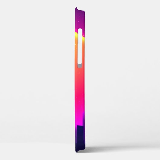 Retro Futurismus. futuristische Synth-Wave-Illustr Case-Mate iPhone Hülle (Rückseite / Links)