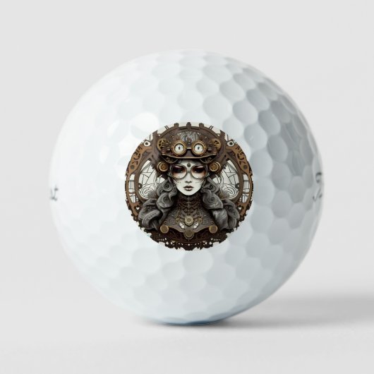 "Retro Futurismus" Golfball (Vorderseite)