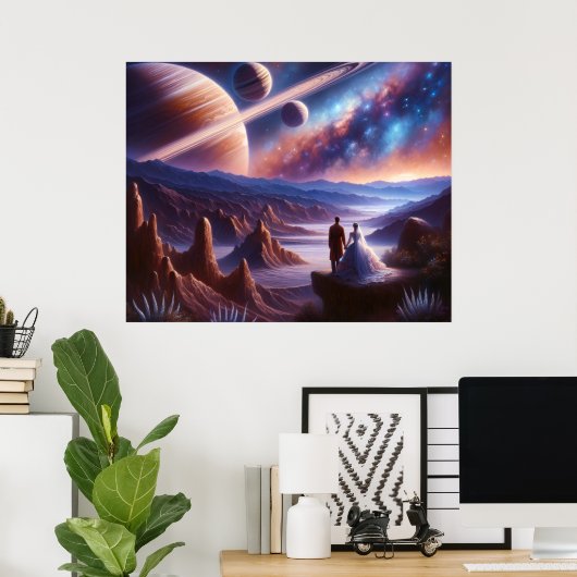 Retro Futurismus Poster (Heimbüro)