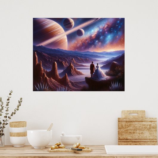 Retro Futurismus Poster (Küche)