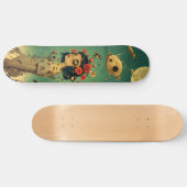 Retro-futurist Fantasy Wall Skateboard (Horizontal)