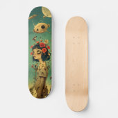 Retro-futurist Fantasy Wall Skateboard (Vorderseite)