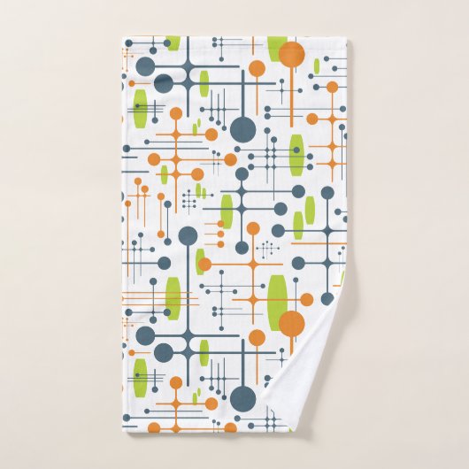 Retro Futuristic Badhandtuch Set (Handtuch)